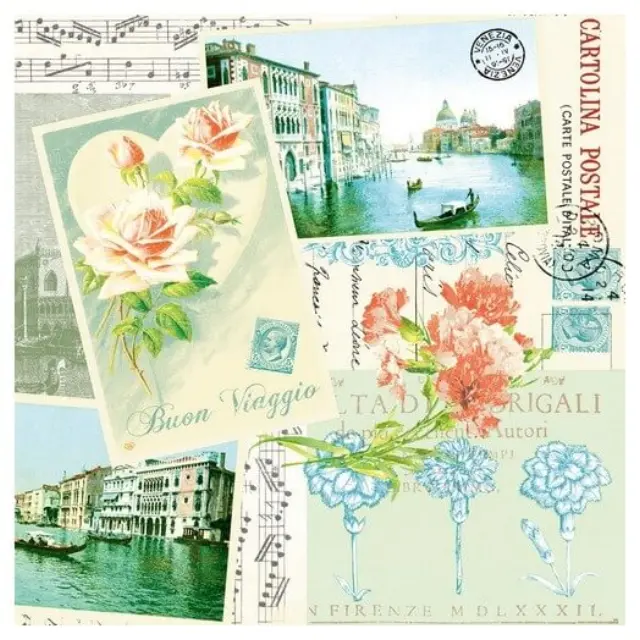 Χαρτοπετσέτα για Decoupage, Venetia, 1τεμ