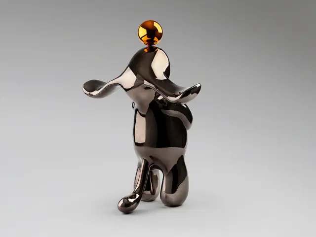 Conejo 302364 Figurine Grey Orange – Διακοσμητική Φιγούρα Κουνελιού Μεσαίου Μεγέθους Γκρί Πορτοκαλί Σκούρο Γκρί 3