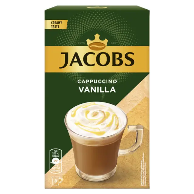 Jacobs Sticks Cappuccino Βανίλια 8x12g
