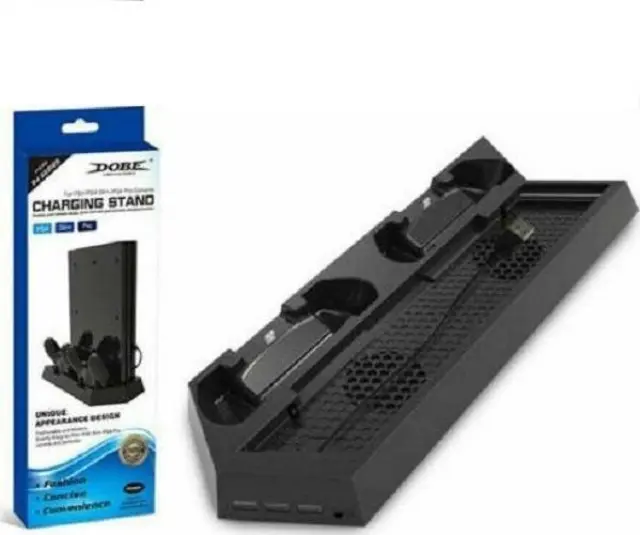 Dobe Charging Stand with Fan for 2 Controllers PS4
