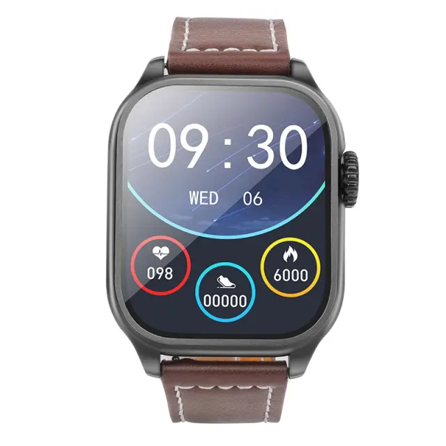 Smartwatch Hoco Y17 IP67 IPS Οθόνη 2.03" 300mAh V5.0 με Δυνατότητα Κλήσεων Μαύρο Aloha Tropic