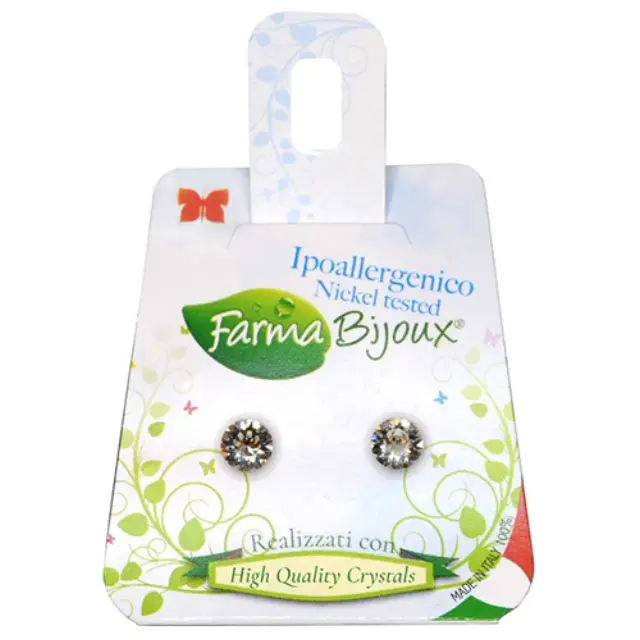Farma Bijoux Υποαλλεργικά Σκουλαρίκια Κρύσταλλοι 5.3mm (BE 64C01) 2