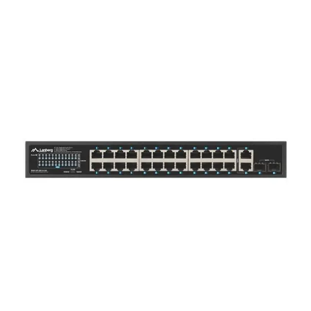 Lanberg Unmanaged Switch 24port Gigabit PoE+ 2port SFP (RSGE-24P-2GE-2S-360)