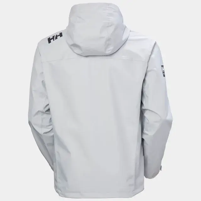 Helly Hansen Crew Hooded Sailing Jacket 2.0 Grey Fog Μπουφάν Ανδρικό Καλοκαιρινό - L 2