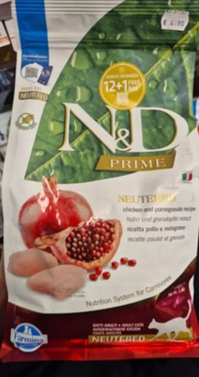 N&D CHICKEN & POMEGRANATE NEUTERED 1,5Kg