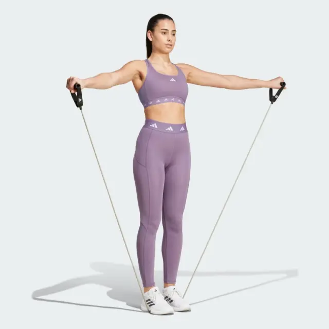 Adidas Performance Tech Fit Stash 1/1 Training Γυναικείο Κολάν IU1861 Μωβ - M 3