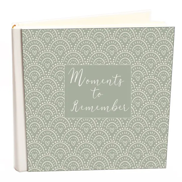 Άλμπουμ my album moments to remember 14 boho style με ριζόχαρτο 35x35cm και κουτί άλμπουμ