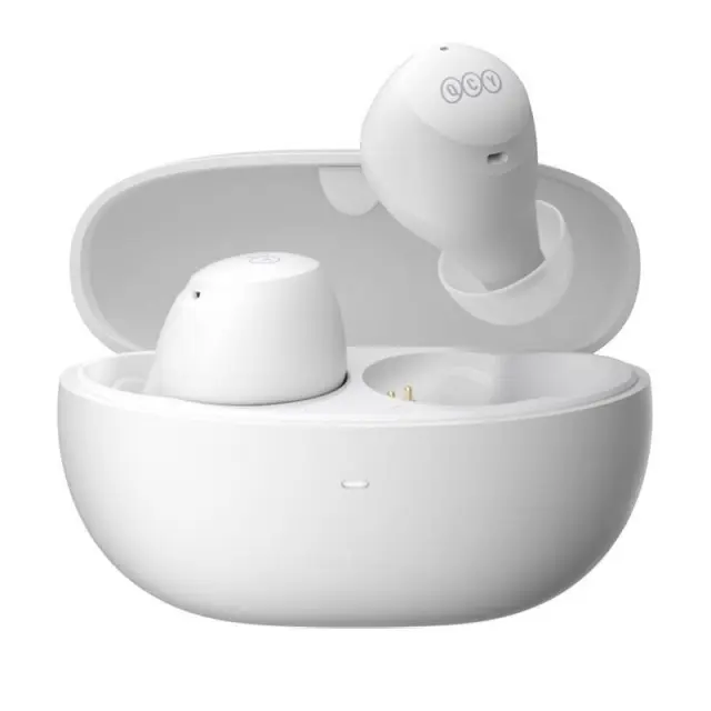 QCY Arcbuds Lite T27 White, Bluetooth 5.3 ENC IPX4 Sweatpfoof 8h - 32h battery, 68ms latency