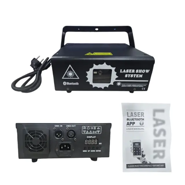 Σύστημα Laser Show με Bluetooth και DMX για Εφέ Φωτισμού - Laser Show System with Bluetooth and DMX for Lighting Effects 027092 2