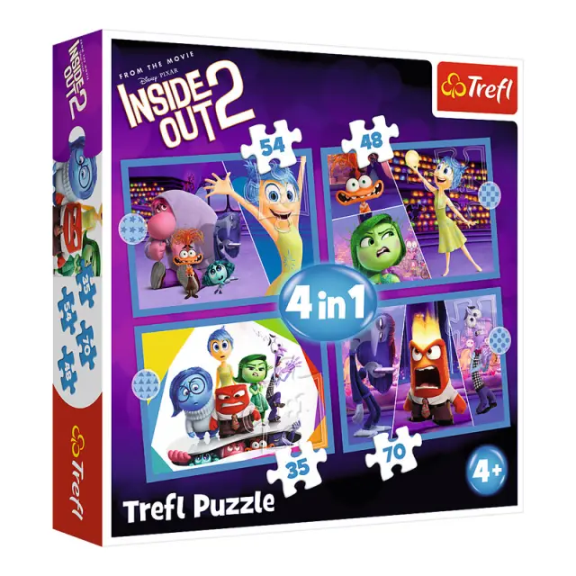 Παζλ Trefl 4 σε 1 Disney Inside Out 2