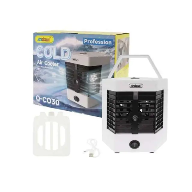 Andowl Φορητό mini air cooler υγραντήρας με 2 λειτουργίες Q-C030 - Air Cooler 076030