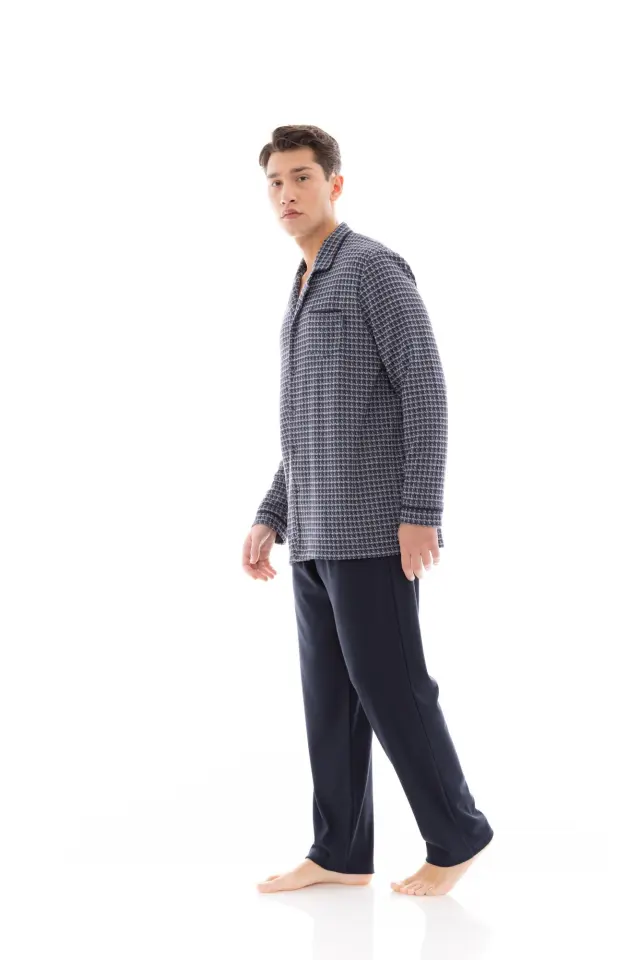 W-M686 - Type - PYJAMA BUTTONED JACQUARD PETITE PLAID - XL 2