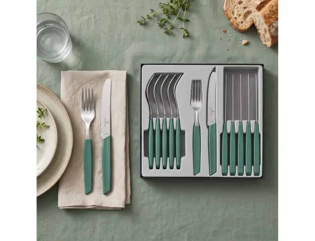 Σετ Μαχαιροπίρουνα Victorinox Swiss Modern - Green - 12 τεμάχια6.9096.11W43.12