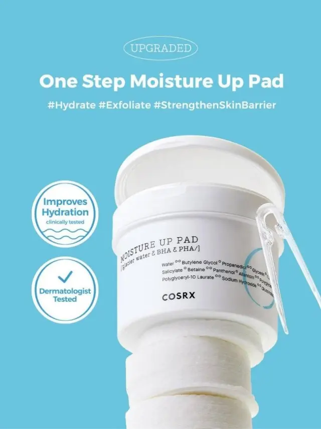 Cosrx One Step Moisture Up Pad Δίσκοι για Ενυδάτωση & Απολέπιση 70τμχ 2