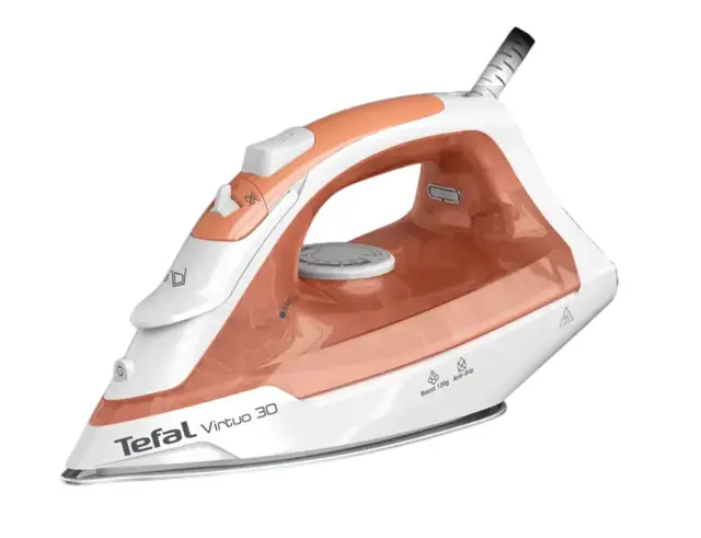 Σίδερο ατμού Tefal Virtuo 30 FV2C40 Με Ισχύ 2000W και Χωρητικότητα Νερού 240 ml FV2C40