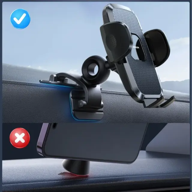 Universal Βάση Στήριξης Ταμπλό Αυτοκινήτου Joyroom JR-ZS259 με 3 Ρυθμιζόμενα Πόδια για Smartphones 4.7"-7.0" Μαύρο N70104 2