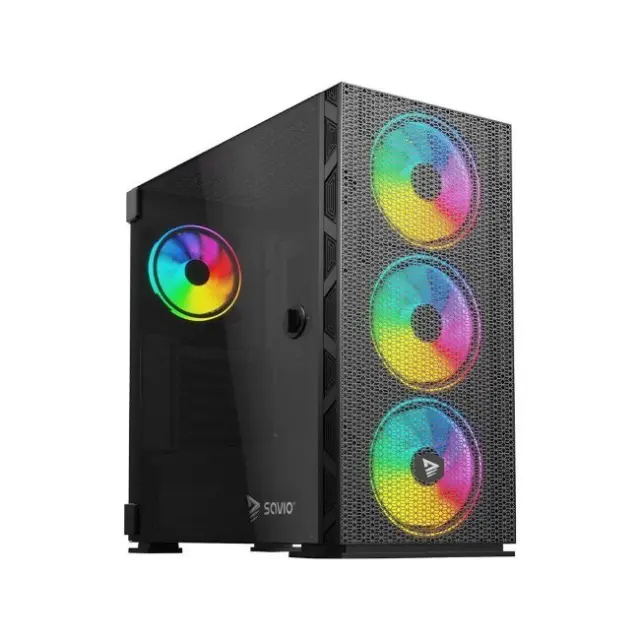 Savio PC Case Raptor X1 ATX Midi Tower Black (SAVGC-RAPTORX1)