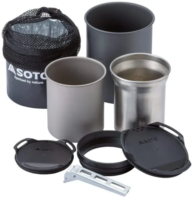 Φορητό Μαγειρικό Σετ Τιτανίου Thermostack Titanium Cook Set Combo Soto - SOD-521