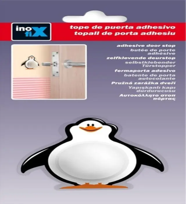 ΣΤΟΠ ΠΟΡΤΑΣ ΤΟΙΧΟΥ ΑΥΤΟΚΟΛΛΗΤΟ INOFIX 2463 61x55x18MM ΣΕ ΣΧΗΜΑ ΠΙΓΚΟΥΙΝΑΚΙ 3