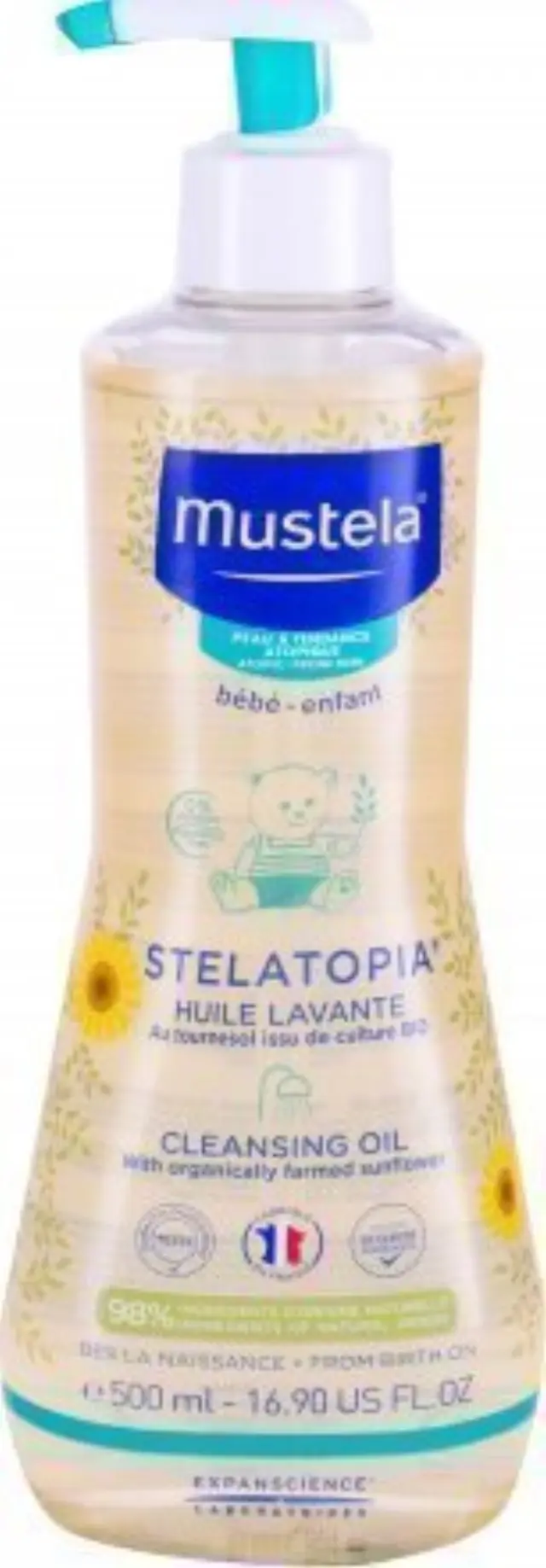 Mustela Stelatopia Cleansing Oil Λάδι Καθαρισμού για Σώμα και Μαλλιά, 500ml