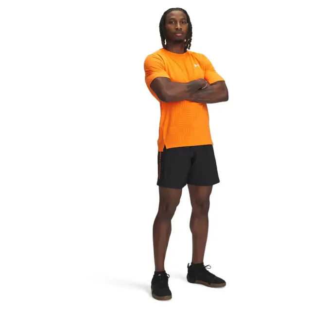 Under Armour Woven Shorts (1383356-006) - Μαύρο-Πορτοκαλί 2