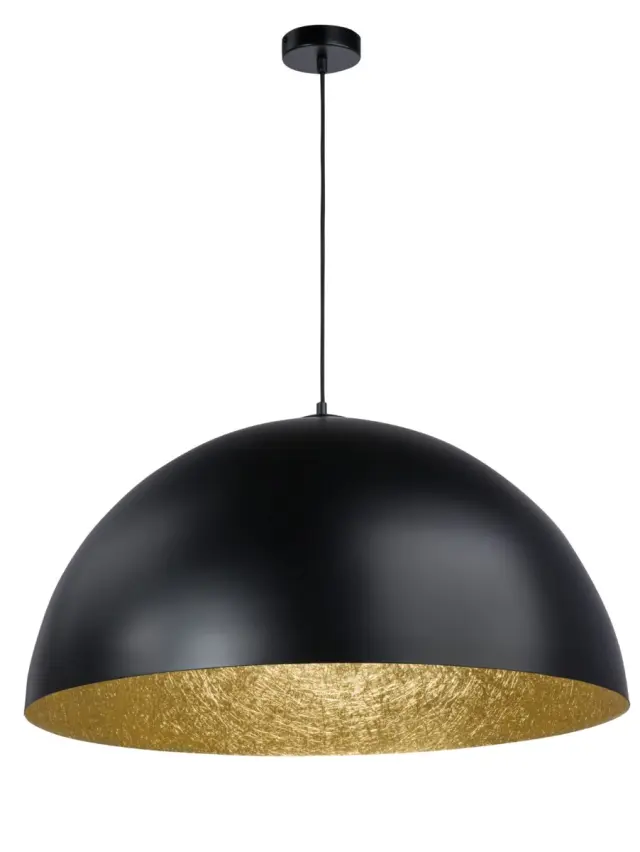 SFERA καμπάνα κρεμαστό φωτιστικό μαύρο/χρυσό Ø 35 cm