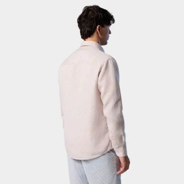 Πουκάμισο North Sails 664368000_BE0120 Μπεζ - S 3