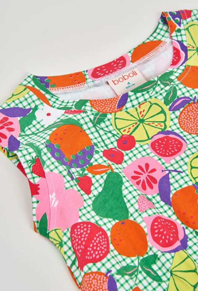 Boboli Knit φόρεμα fruits για κορίτσι 453002-9791 3