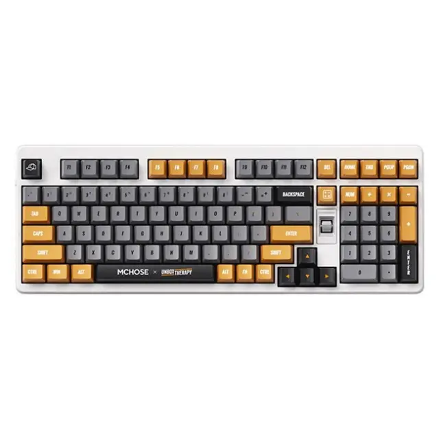 Mchose Gaming Keyboard UT98 Outemu Silent Peach V3 White / Gray (HW-UT98-4)