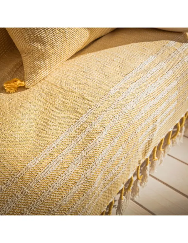 Διακοσμιτικό Ριχτάρι Gofis Home Dreadlocks Sun Yellow 504/10 130x180 3
