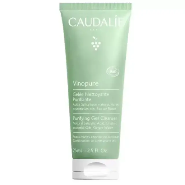 Caudalie Vinopure Gel Καθαρισμού Προσώπου 75ml – Καθαρισμός + Ματ Επιδερμίδα