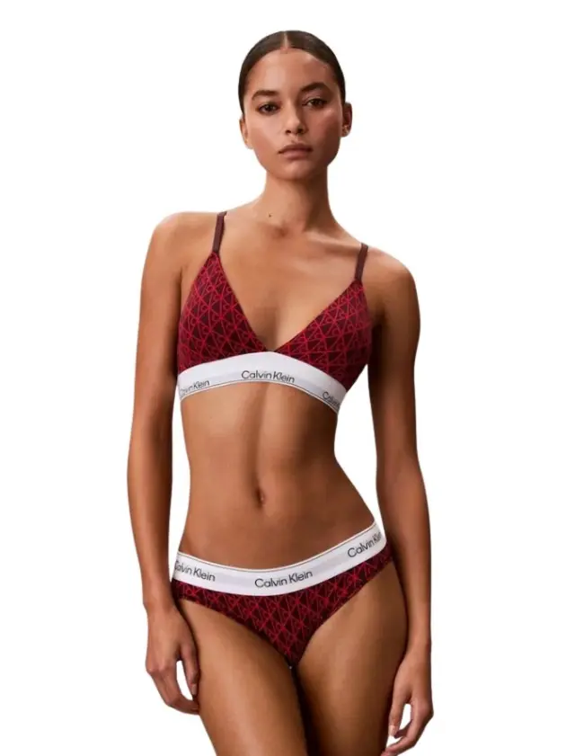 Calvin Klein γυναικείο τριγωνικό bralette με ελαφριά επένδυση QF8498-6 - XS