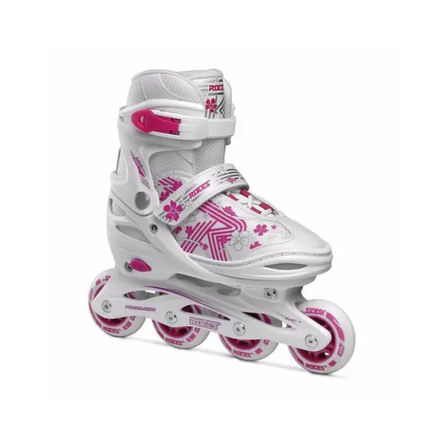 Roces Jokey 3.0 Girl White/Pink - Ρυθμιζόμενου μεγέθους rollers για κορίτσια - 38-41