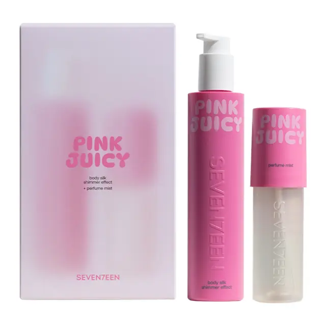 Seventeen Pink Juicy Σετ Περιποίησης Body Silk Shimmer Effect 175ml & Perfume Mist 100ml
