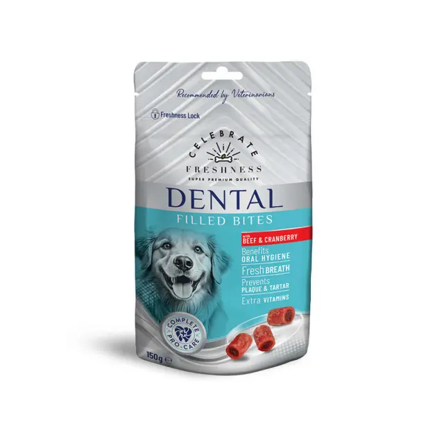 Celebrate Freshness Dental Fillet Bites Beef & Cranberry 150gr