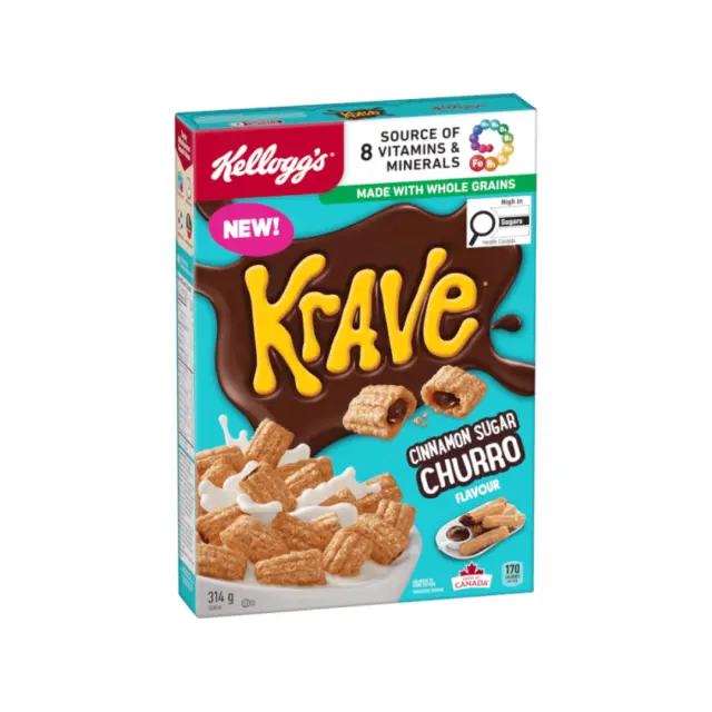 Kellogg's Krave Cinnamon Sugar Churro 314gr