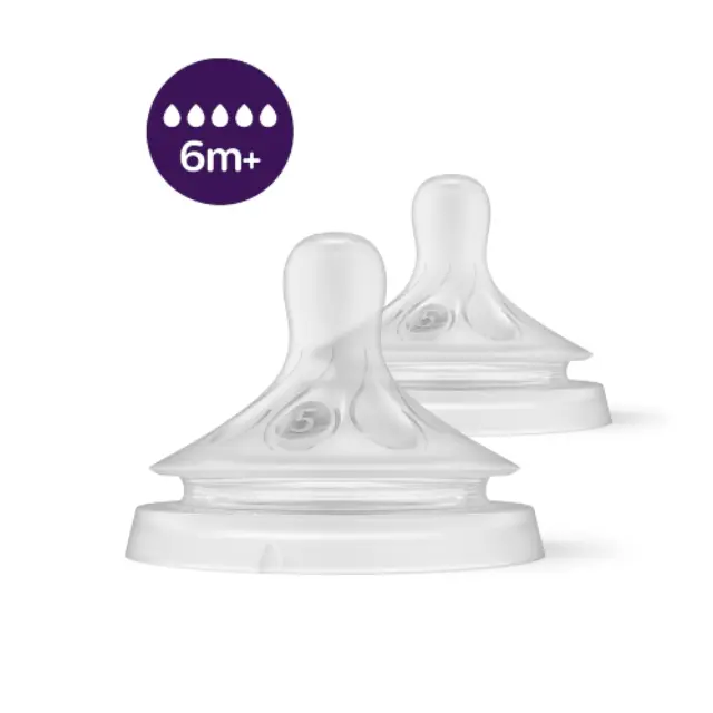 Philips Avent - Niplle, Natural Response Nipple 2 pieces extra fast Flow Nipple - Baby and Children