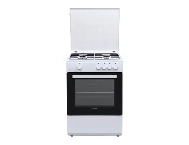Κουζίνα Hyundai HCGC25V-72604G/W με φούρνο και εστίες αερίου, χωρητικότητα φούρνου 75L, 5 διαφορετικές εντάσεις φωτιάς και ενεργειακή κλάση Α HCGC25V-72604G/W 3