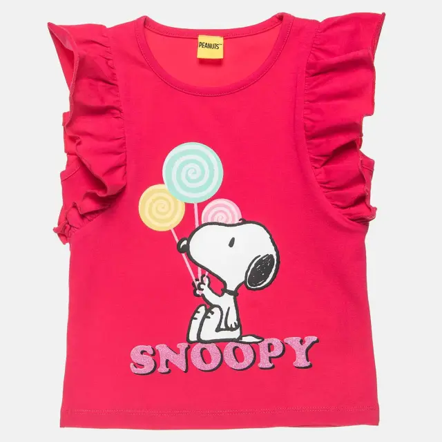 Μπλούζα Snoopy με glitter τύπωμα