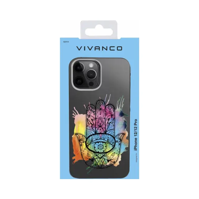 Vivanco Special Edition Clear Cover Apple iPhone 12 / 12 Pro Fatimas Hand 2