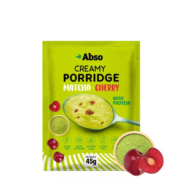 AbsoRICE Creamy Porridge Matcha-Cherry