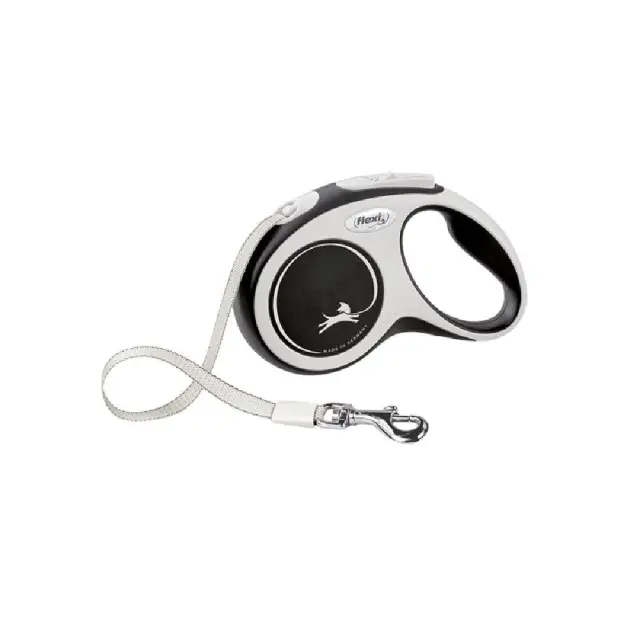 Flexi Comfort Αυξομειούμενος Οδηγός Ιμάντας 8m έως 50kg Μαύρο Large
