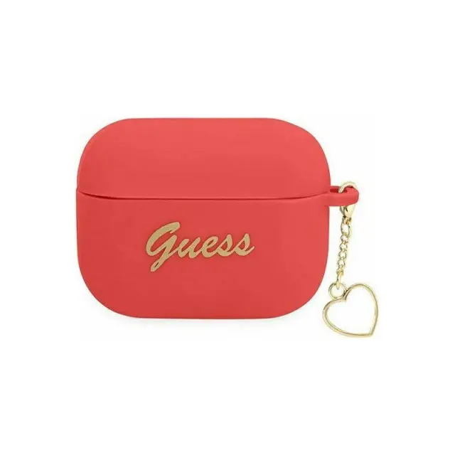 Guess GUAPLSCHSR Apple AirPods 3 red Silicone Charm Heart Collection