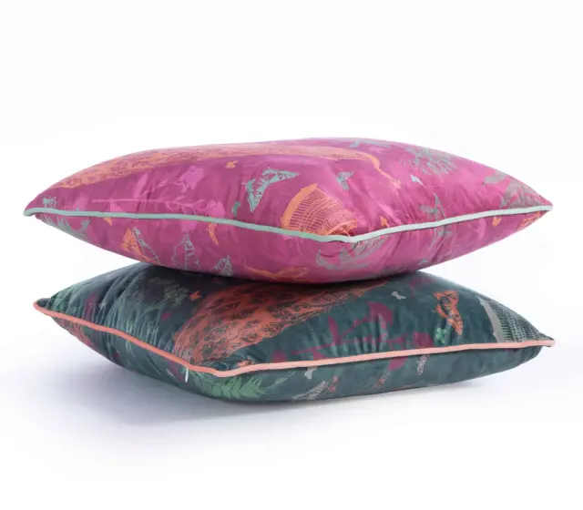 ΔΙΑΚΟΣΜΗΤΙΚΟ ΜΑΞΙΛΑΡΙ BIRDS OF PARADISE 45Χ45 NEF-NEF HOMEWARE FUCHSIA 3