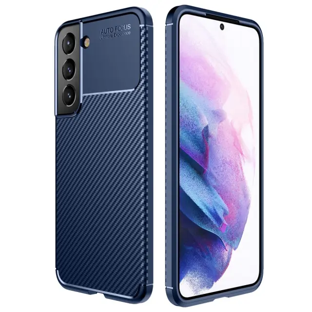 Θήκη Ancus AutoFocus Carbon Fiber για Samsung SM-S906 Galaxy S22+ 5G Μπλε