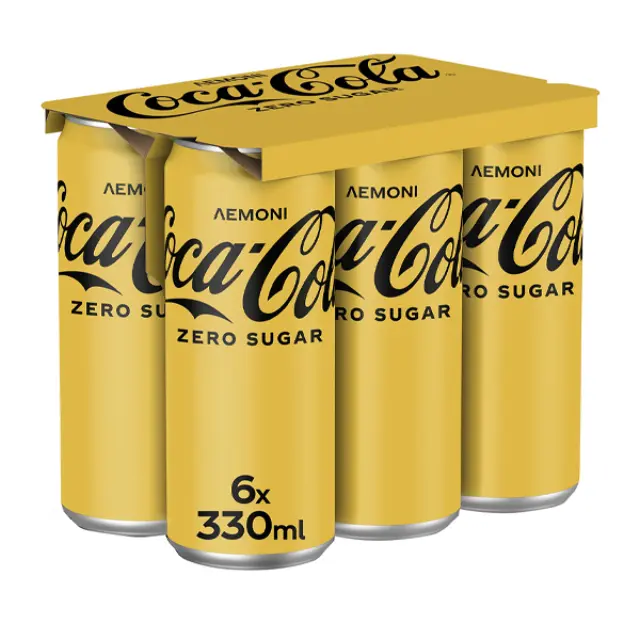 Coca Cola Zero Λεμόνι Χωρίς Ζάχαρη 6X330 ml