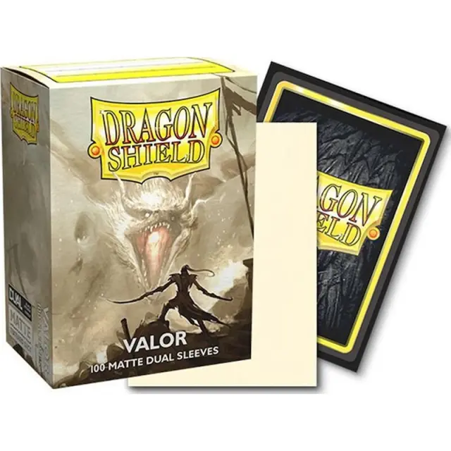 Dragon Shield Standard size Matte Dual Sleeves - Valor (100 Sleeves) 2