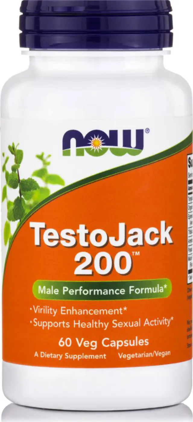 Now Foods Testo Jack 200mg Συμπλήρωμα για την Σεξουαλική Υγεία 60 φυτικές κάψουλες