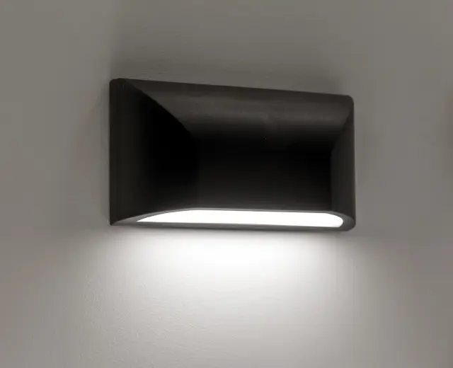 Pam Φωτιστικό Led τοίχου 5W 6000K IP65 22x11.3x5.1 ανθρακί