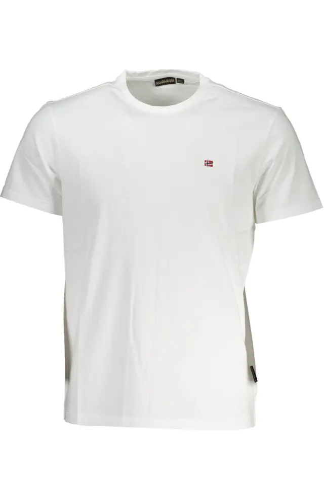 Napapijri - Ανδρικό T-shirt Salis Ss Sum Regular Fit NP0A4H8D-002 Λευκό - 2XL